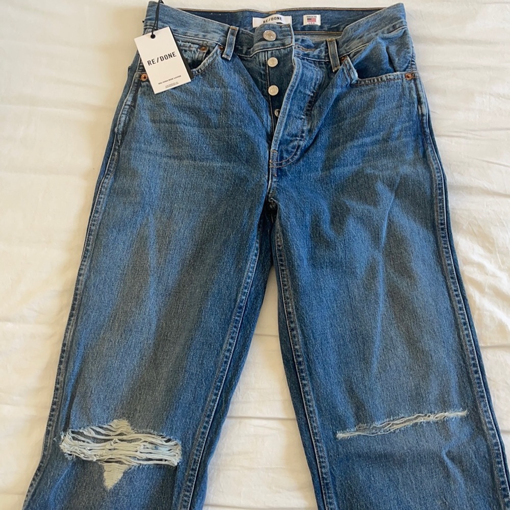 Re/done brand new distressed jeans